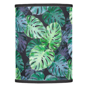 Tropical Monstera Leaves Lamp Shade