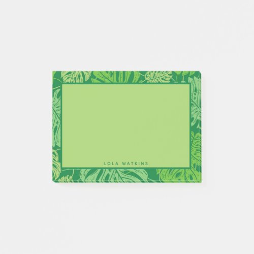 Tropical Monstera Leaves  Post_it Notes