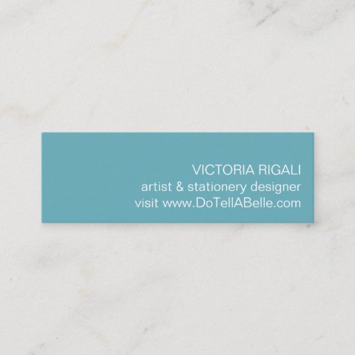 Tropical Monstera Palm Leaves Mini Business Card