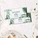 Tropical Monstera Wedding Hershey Bar Favor<br><div class="desc">Beautiful tropical palm leaf watercolor Hershey bars with your names and personal message on the back welcome your guests to your event with style. Perfect for for a wedding,  beach party,  bridal shower,  baby shower and more! Shop the entire collection in my zazzle shop. Need help personalizing? Message me!</div>