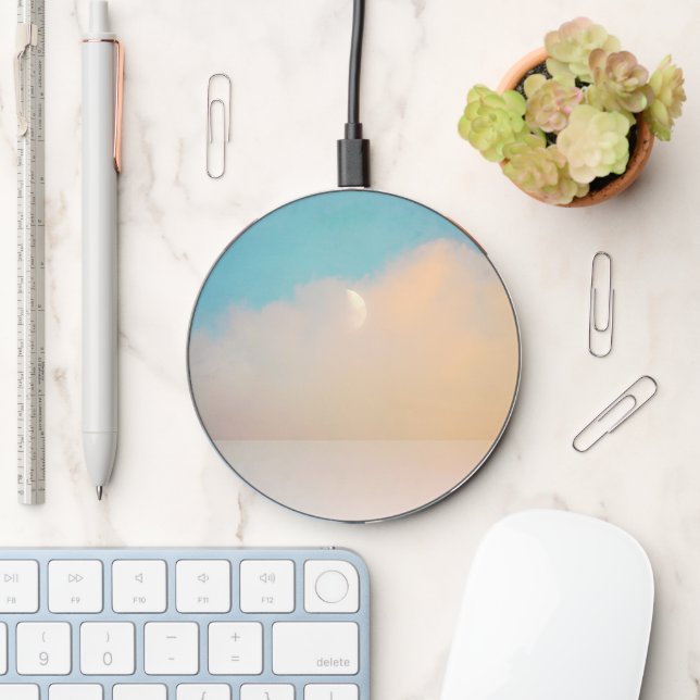 Tropical Moon Sea Art Phone Charger (Desk)