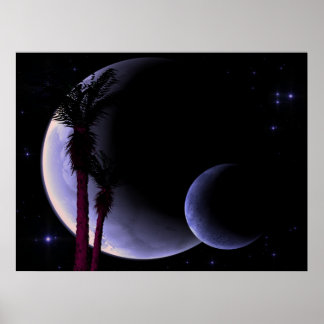 Tropical Moons Poster