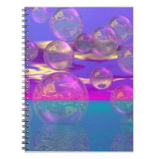 Tropical Morning – Magenta and Turquoise Paradise notebook