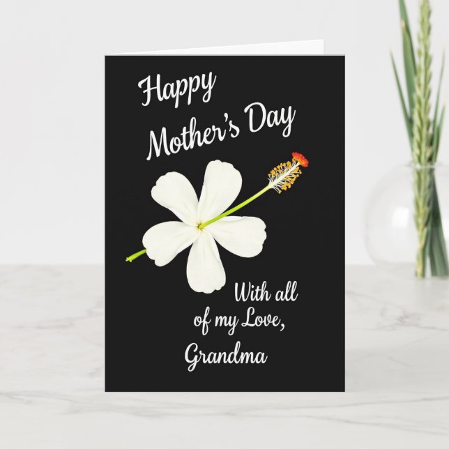 Tropical Mothers Day Wishes Card (Front)