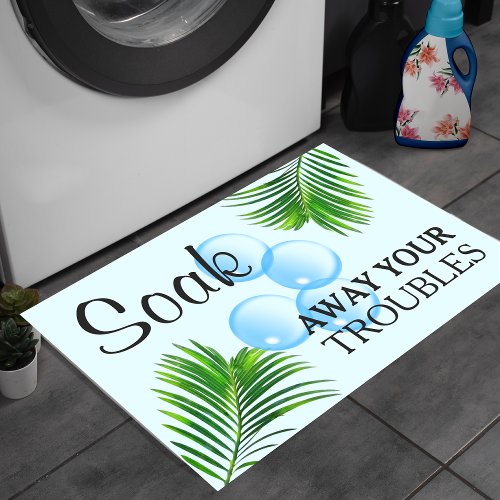 Tropical Motivational Laundry Room Sign Doormat