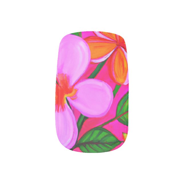Tropical nail art (Left Thumb)