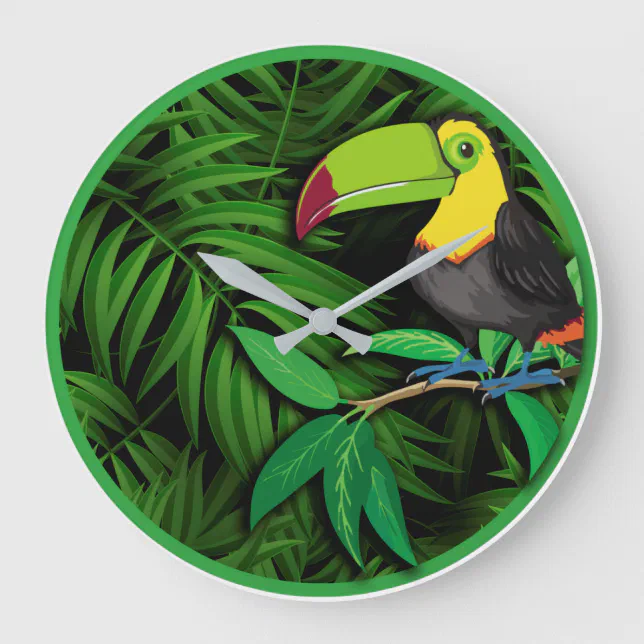 Tropical Nature Theme Wall Decor Clocks Zazzle