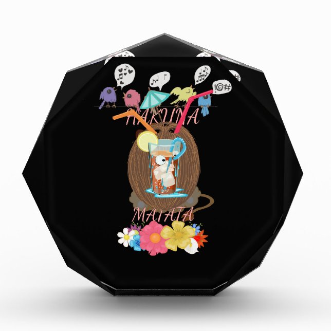 Tropical Nature's Bounty" Coconut Lemonade Art Acrylic Award (Front)