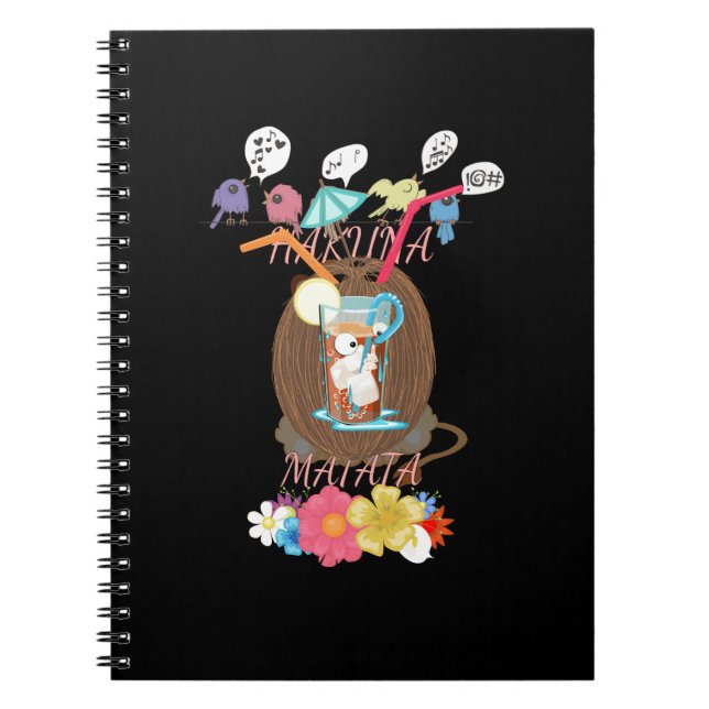 Tropical Nature's Bounty" Coconut Lemonade Art Notebook (Front)
