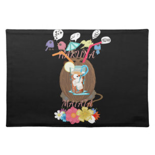 Tropical Nature's Bounty" Coconut Lemonade Art Placemat