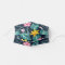 Tropical Navy And Pink Hibiscus Flowers Floral