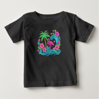 Tropical Neon Flamingo