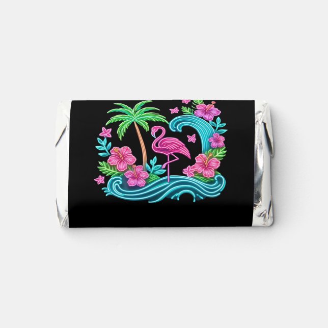 Tropical Neon Flamingo Hershey's Miniatures (Front)