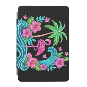 Tropical Neon Flamingo iPad Mini Cover