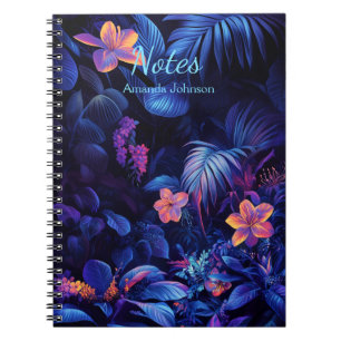 Tropical night garden notebook