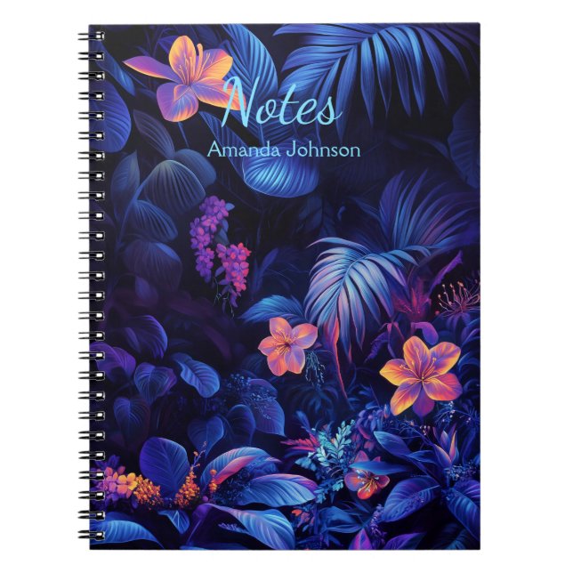 Tropical night garden notebook (Front)