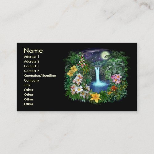 Tropical Nights Business Card