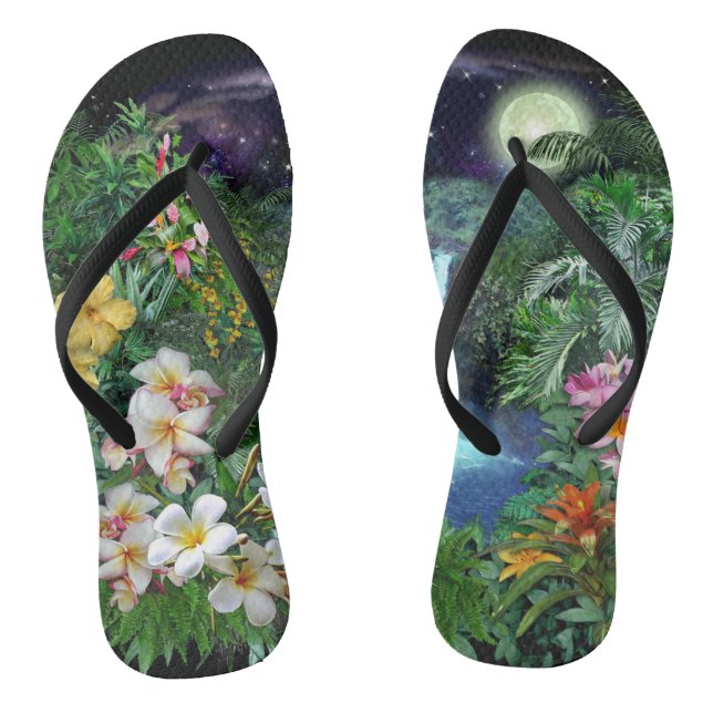 Tropical Nights Flip Flops (Footbed)