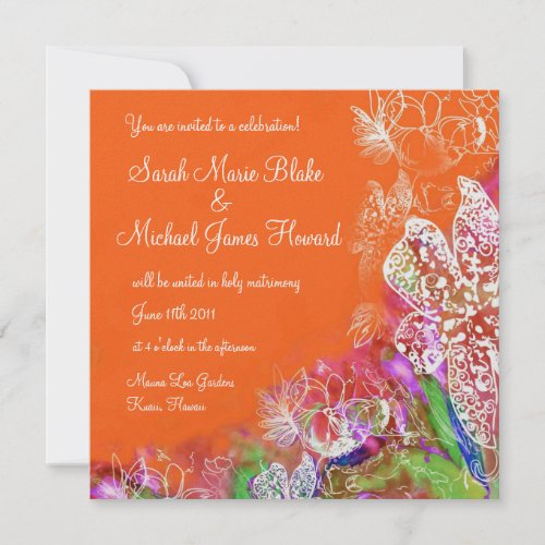 Tropical Oasis Invitation