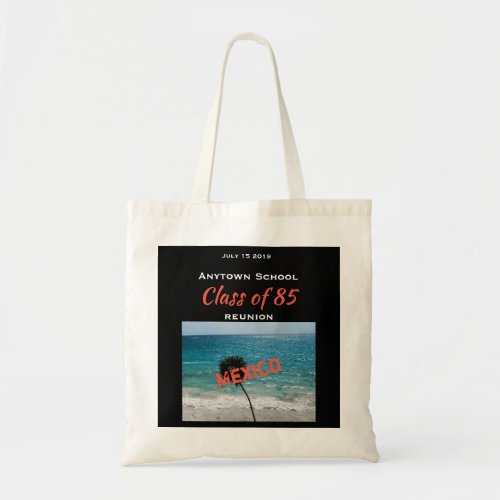 Tropical Ocean and Beach Any Name Reunion Tote Bag