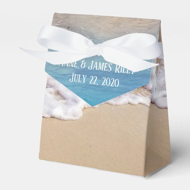 Tropical Ocean Beach Favor Boxes (Front Side)