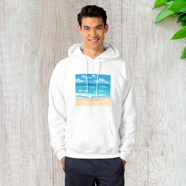 Tropical Ocean Beach Scene Coastal Landscape  Hoodie (Creator Uploaded)