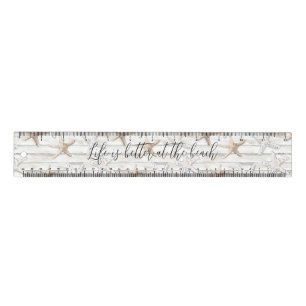 Tropical Ocean Beach Starfish Ruler