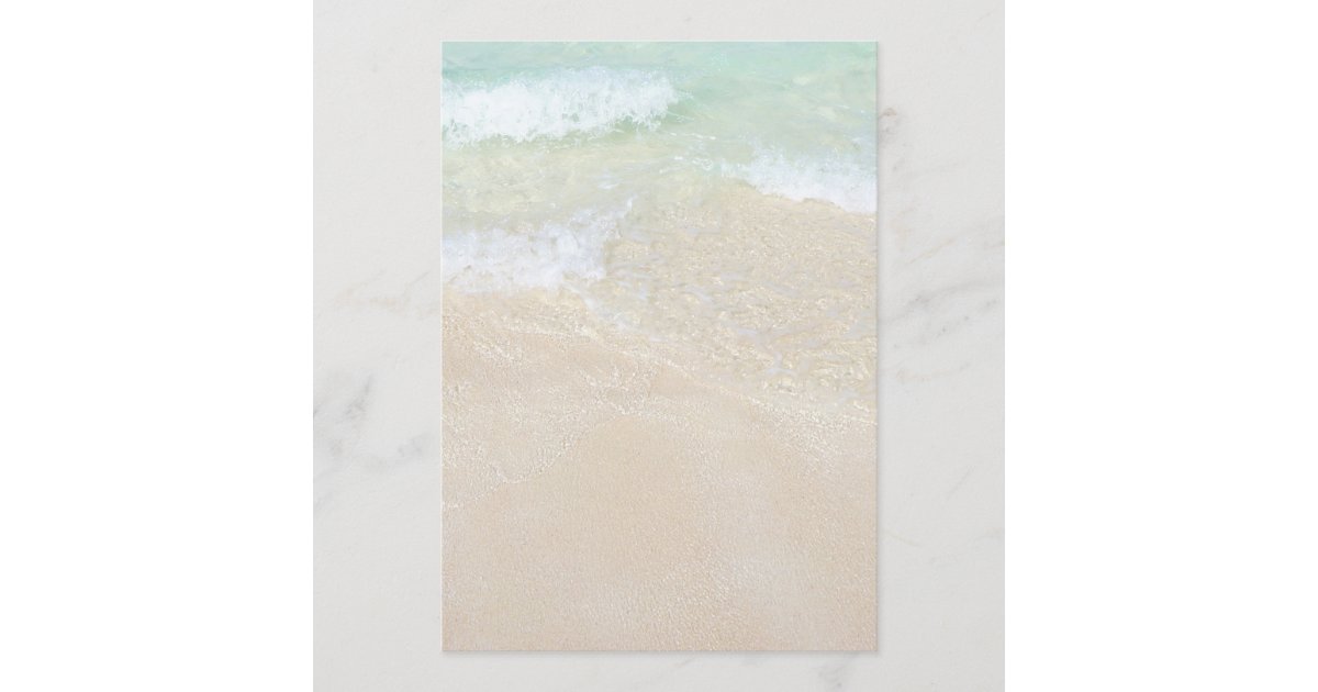 Tropical Ocean Beaches Blank Printable Paper | Zazzle.com