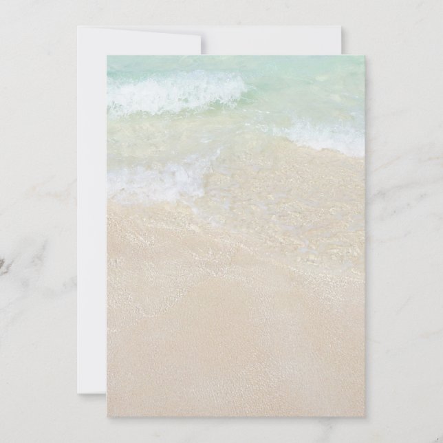 Tropical Ocean Beaches Blank Printable Paper (Front)