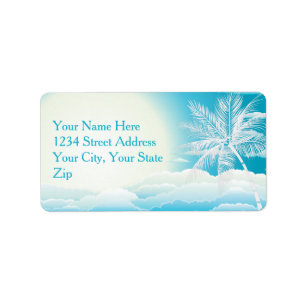 TROPICAL OCEAN DREAMS Address Label