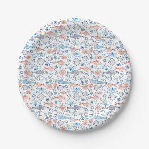 Tropical Ocean Fun Fish Underwater Paper Plates