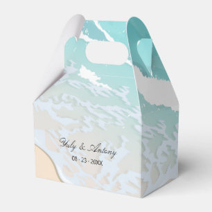 Tropical Ocean Island Wedding Party Gift  Favor Boxes