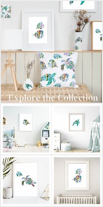 Tropical Ocean Reef Beach Nursery Decor