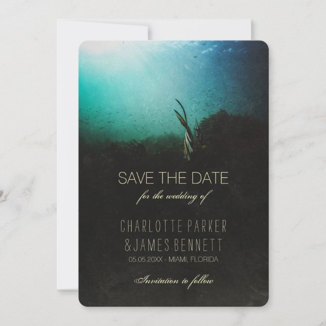 Tropical Ocean Save the Date (Front)