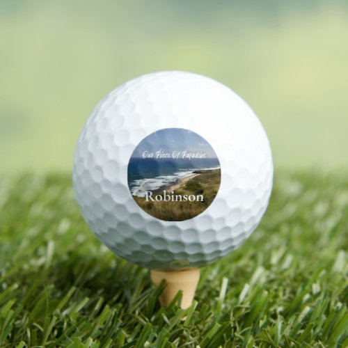 Tropical Ocean Sea Beach Nature Personalize Golf Balls