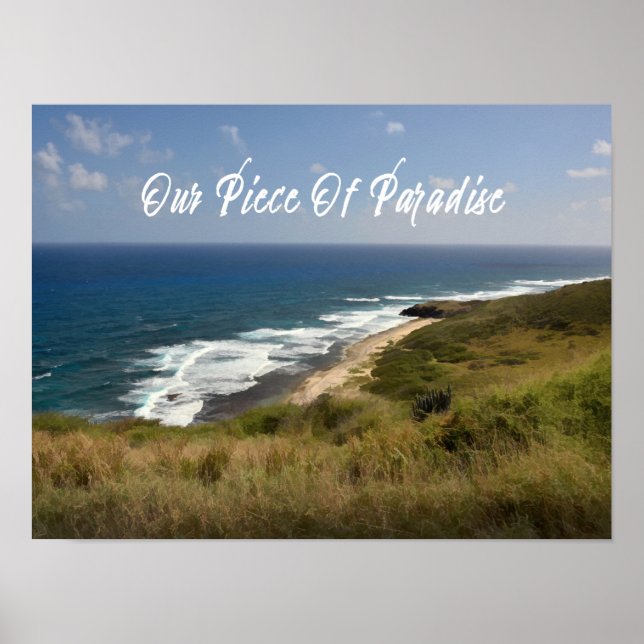 Tropical Ocean Sea Beach Nature Poster (Front)