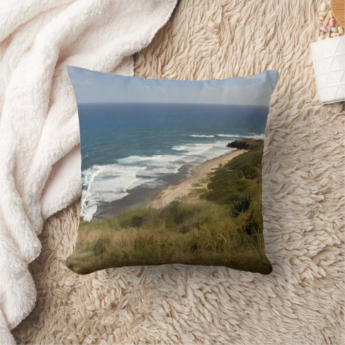 Tropical Ocean Sea Beach Nature Throw Pillow