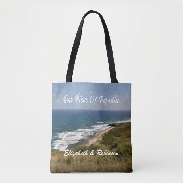 Tropical Ocean Sea Beach Nature Tote Bag (Front)