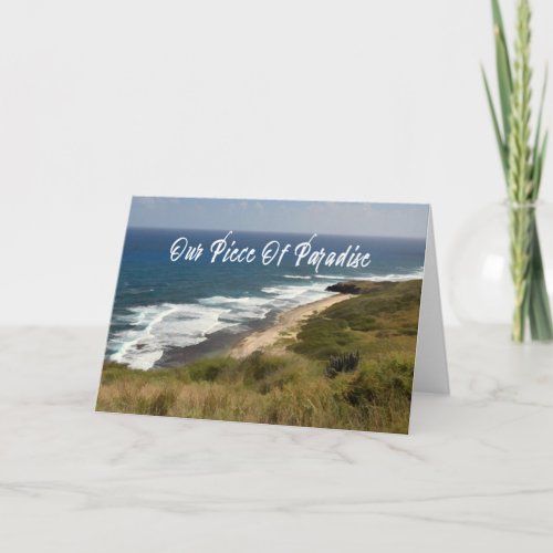 Tropical Ocean Sea Beach Sand Surf Nature  Card