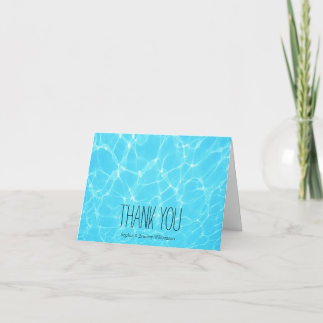 Tropical Ocean Thank you Card (Front)