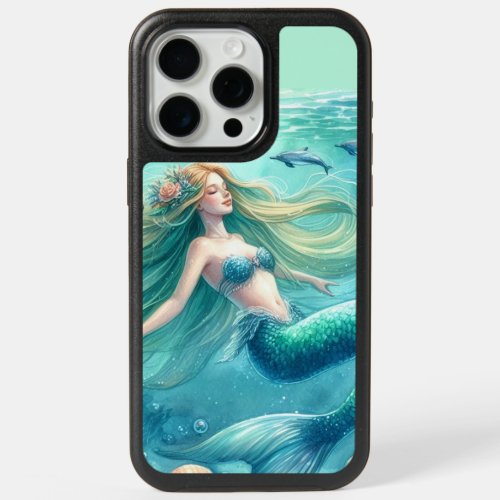 Tropical Ocean undersea Mermaid Dolphin  iPhone 15 Pro Max Case