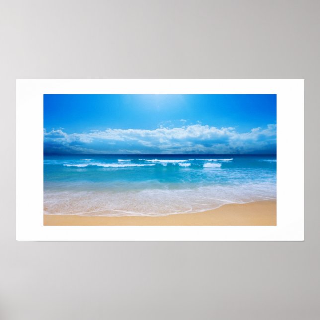 Tropical Ocean View Poster Print (Front)