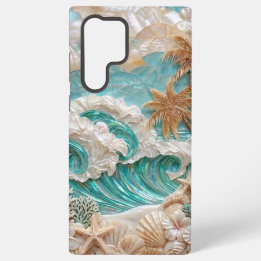 Tropical Ocean Wave Samsung Galaxy S22 Ultra Case