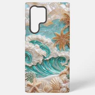 Tropical Ocean Wave Samsung Galaxy S22 Ultra Case