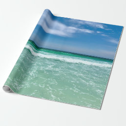 Tropical Ocean Waves Beautiful Beach Wrapping Paper