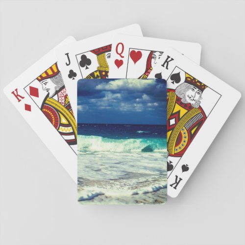 Tropical Ocean Waves Playing Cards