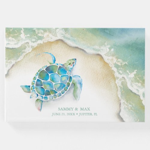 Tropical Ocean Wedding Guest Book