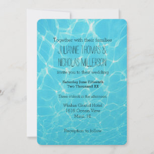 Tropical Ocean Wedding Invitation