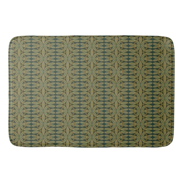 Tropical Olive Bath Mat (Front)