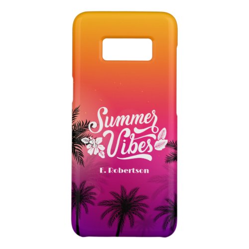 Tropical Ombre Beach Summer Nights Custom Case_Mate Samsung Galaxy S8 Case